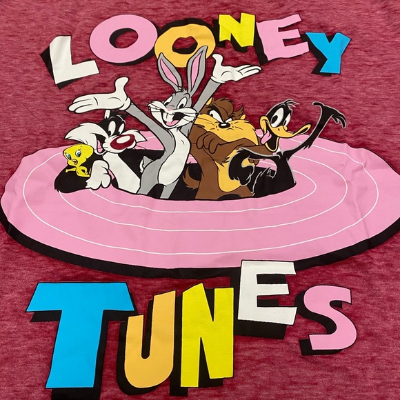 Warner Bros Womens Looney Tunes 3 Piece Shorty Sleep Set Size L NEW NWT - Picture 7 of 12